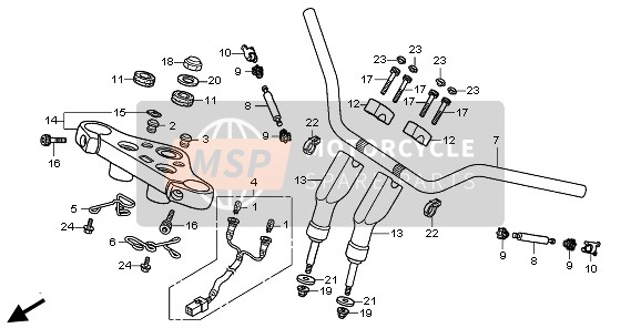 45135MFEA50, Guide, R. Cable, Honda, 1