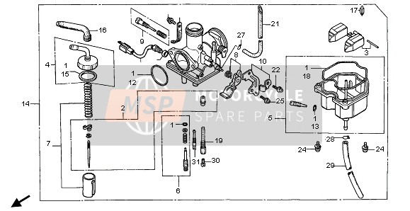 16012KEB690, Needle Set, Jet, Honda, 0