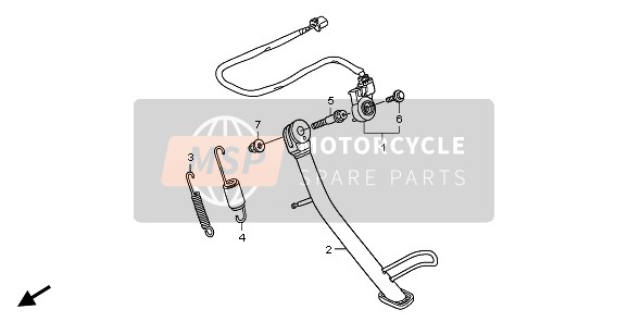 Honda XL125V 2011 STAND for a 2011 Honda XL125V