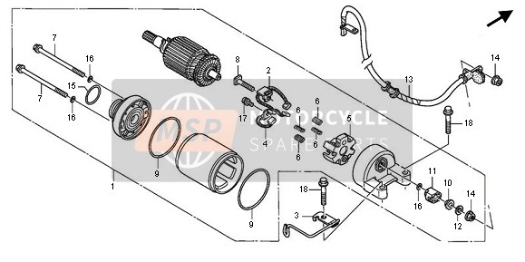 Honda XL700V 2011 Départ Moteur pour un 2011 Honda XL700V