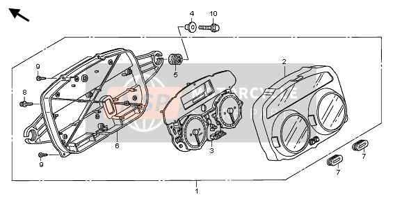 Honda XL1000VA 2011 METER (MPH) for a 2011 Honda XL1000VA