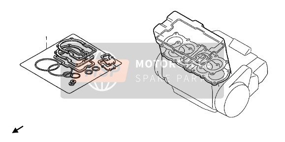 Honda CB600FA 2012 EOP-1 Kit guarnizioni A per un 2012 Honda CB600FA