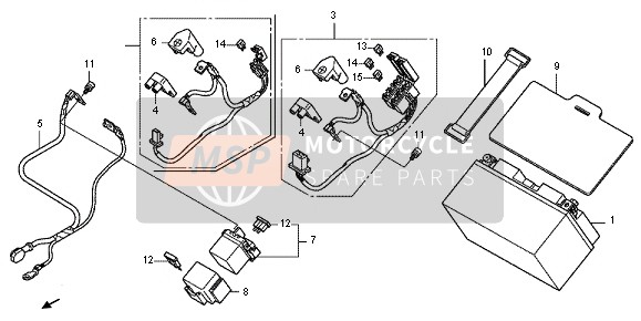 Honda CB600FA 2012 Batteria per un 2012 Honda CB600FA