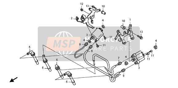 Honda CB1000R 2012 IGNITION COIL for a 2012 Honda CB1000R