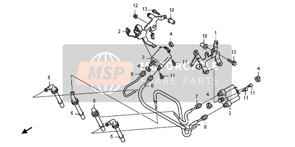 Honda CB1000RA 2012 IGNITION COIL for a 2012 Honda CB1000RA