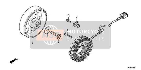 Honda CBF1000FA 2012 Generatore per un 2012 Honda CBF1000FA