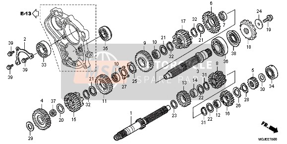 Honda CBF1000FA 2012 TRANSMISSION for a 2012 Honda CBF1000FA