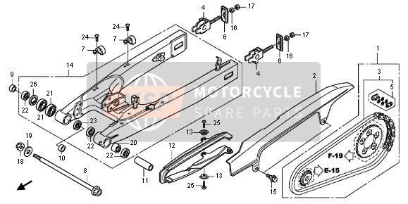 Honda CBF1000FA 2012 SCHWINGE für ein 2012 Honda CBF1000FA