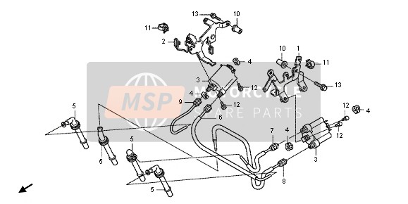 Honda CBF1000FA 2012 IGNITION COIL for a 2012 Honda CBF1000FA