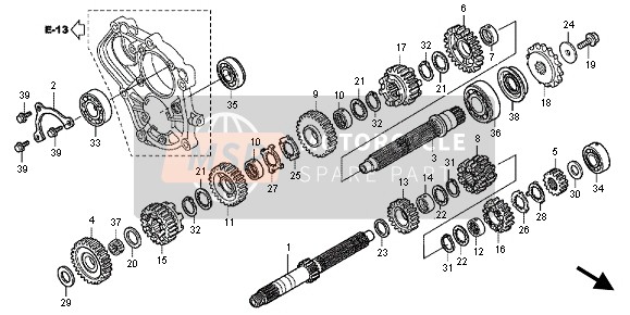 Honda CBF1000FS 2012 Transmission pour un 2012 Honda CBF1000FS