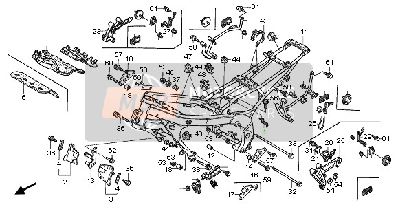 Honda CBR600F 1995 RAHMENKÖRPER für ein 1995 Honda CBR600F