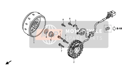 Honda CBR125RT 2012 Générateur pour un 2012 Honda CBR125RT