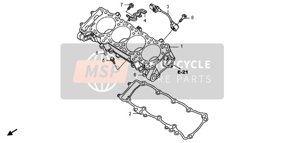 Honda CBR1000RR 2012 Cylindre pour un 2012 Honda CBR1000RR