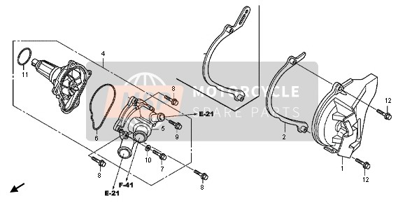 Honda CBR1000RR 2012 WATER PUMP for a 2012 Honda CBR1000RR