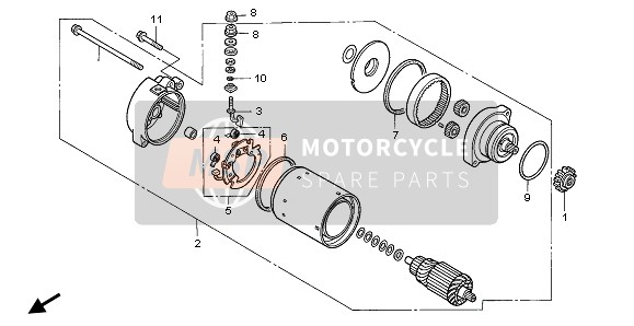 Honda CB750F2 1997 Départ Moteur pour un 1997 Honda CB750F2