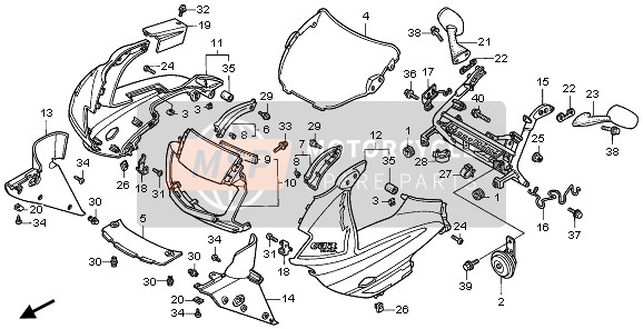 64230MAL600ZA, Cowl Set, R. Upper (Wl) *TYPE1 * (TYPE1 ), Honda, 0