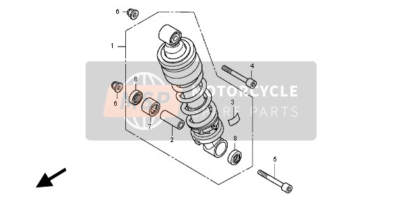 Honda CBR600FA 2012 Cuscino posteriore per un 2012 Honda CBR600FA