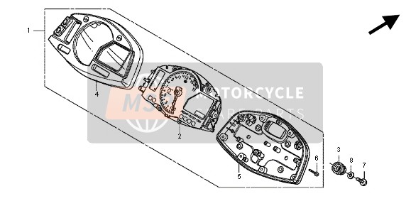 Honda CBR600RA 2012 METER (MPH) for a 2012 Honda CBR600RA