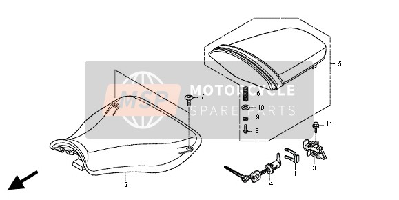 Honda CBR600RA 2012 Asiento para un 2012 Honda CBR600RA