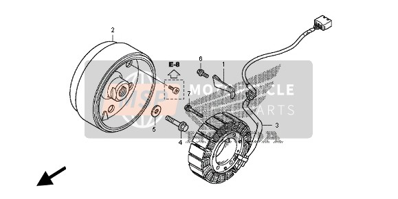 Honda NC700D 2012 GENERATOR for a 2012 Honda NC700D