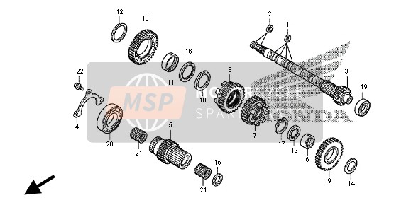 Honda NC700D 2012 TRANSMISSION  for a 2012 Honda NC700D