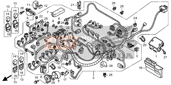 91534SWA003, Clip, Coupler (Dark Gray), Honda, 0