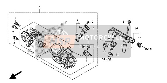 16472MGSD30, Afdichtring,Injector, Honda, 1