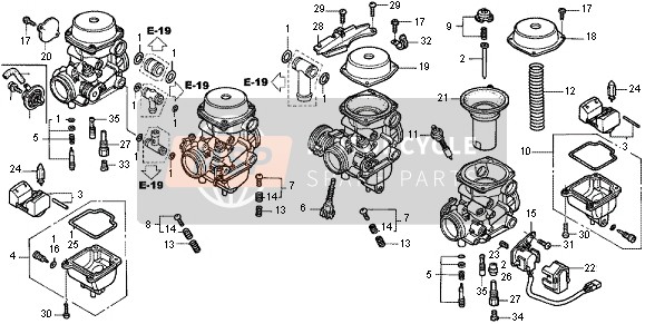 E-19 Carburateur (Onderdelen)