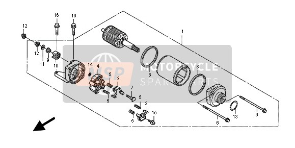 Honda NC700XD 2012 STARTING MOTOR for a 2012 Honda NC700XD