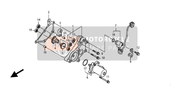 24617MGED01, Gear, Shift Reduction (42T), Honda, 0