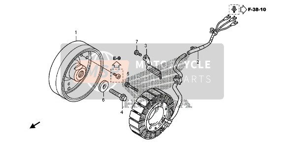 Honda VFR1200X 2012 GENERATOR for a 2012 Honda VFR1200X