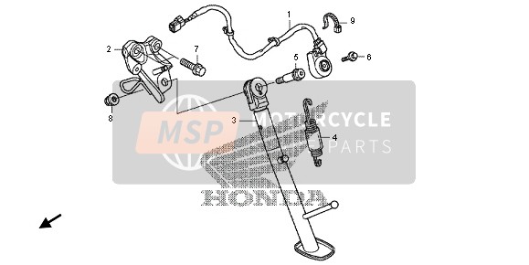 Honda VFR1200X 2012 STAND for a 2012 Honda VFR1200X