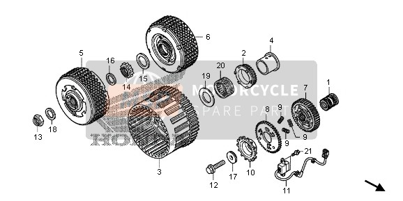 Honda VFR1200XD 2012 CLUTCH for a 2012 Honda VFR1200XD