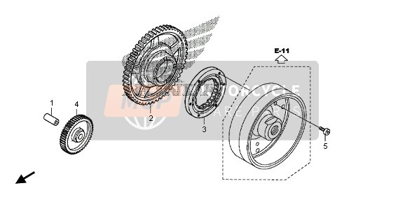 Honda VFR1200XD 2012 STARTING CLUTCH for a 2012 Honda VFR1200XD