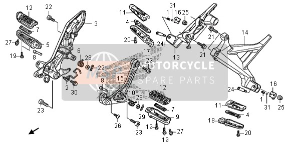 90656MGH641, Fermaglio,  Bronzina, Honda, 1