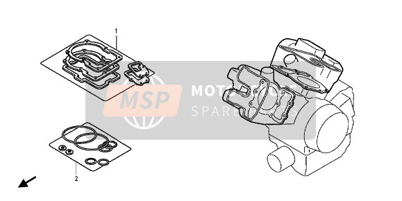 Honda VT750C2B 2012 EOP-1 Gasket Kit A for a 2012 Honda VT750C2B