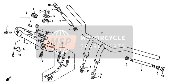 Honda VT750C2B 2012 LENKER für ein 2012 Honda VT750C2B