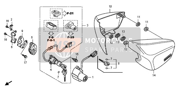 Honda VT750C2B 2012 SIDE COVER  for a 2012 Honda VT750C2B