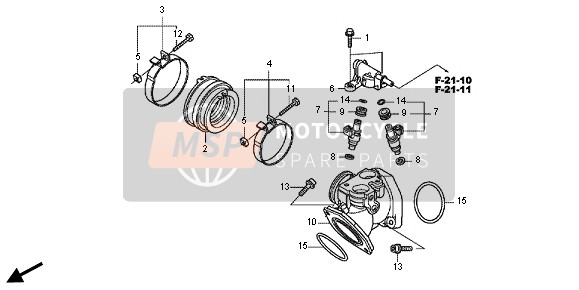 Honda VT750CS 2012 INTAKE MANIFOLD for a 2012 Honda VT750CS