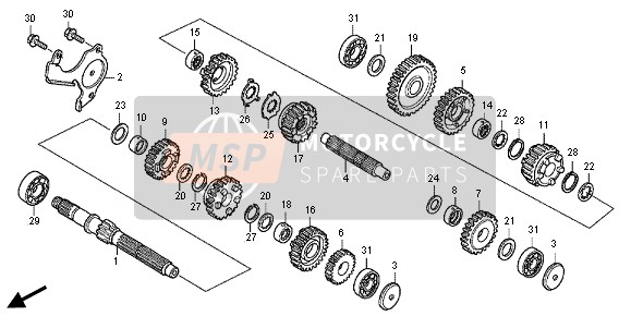 Honda VT750CS 2012 TRANSMISSION  for a 2012 Honda VT750CS