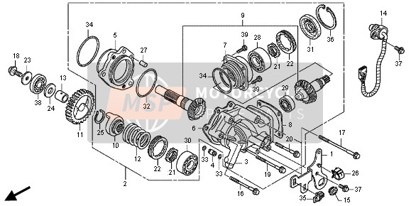 Honda VT750CS 2012 CROSS SHAFT for a 2012 Honda VT750CS