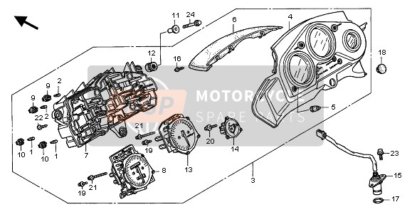 37110MALG01, Houdercomp., Boven, Honda, 0