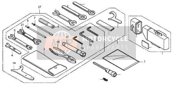 Honda VT750CS 2012 TOOLS for a 2012 Honda VT750CS