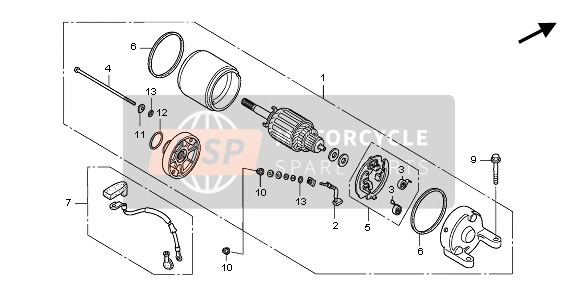 Honda CBF250 2006 Départ Moteur pour un 2006 Honda CBF250