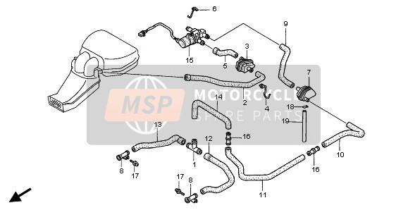 Honda CBR600F 1997 SOLENOID VALVE for a 1997 Honda CBR600F