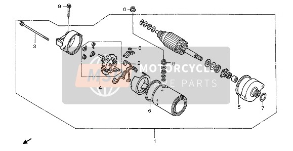 Honda CBF600N 2006 Comenzando Motor para un 2006 Honda CBF600N