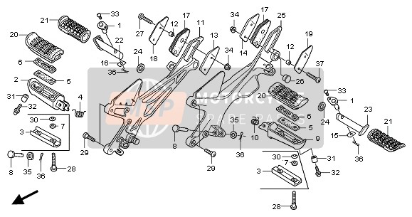 Honda CBF600N 2006 Étape pour un 2006 Honda CBF600N