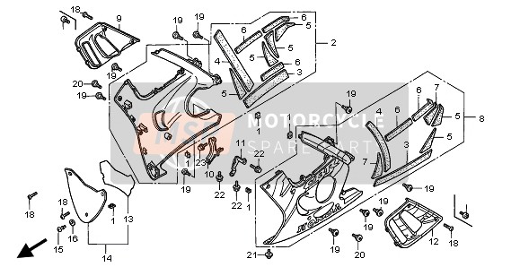 64354MALE00ZD, Lid Set, L. Lower Cowl (Wl) *TYPE3 * (TYPE3 ), Honda, 0