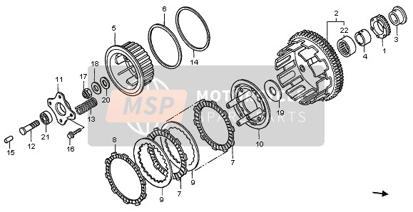 Honda CBF600NA 2006 CLUTCH for a 2006 Honda CBF600NA