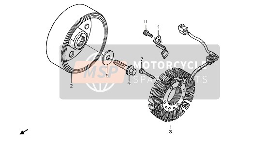 Honda CBF600NA 2006 GENERATOR for a 2006 Honda CBF600NA